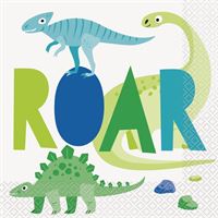 Blue & Green Dinosaur Luncheon Napkins