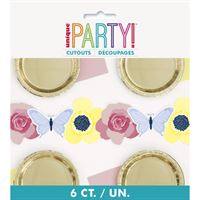 Garden Tea Party Paper Cutout Decoration