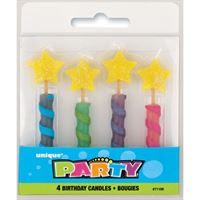 Star Top Birthday Candles