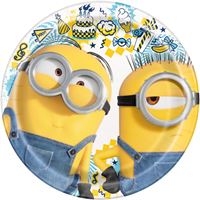 Minions Party Round Dessert Plates