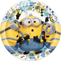 Minions Party Round Dinner Plates
