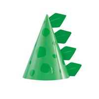 Blue & Green Dinosaur Party Cone Hats