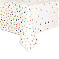 Colorful Birthday Rectangular Plastic Tablecover