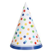 Colorful Birthday Party Cone Hats