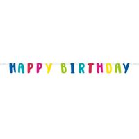 Cheerful Happy Birthday Letter Banner 6 ft