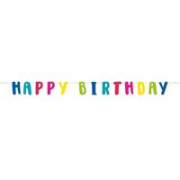 Cheerful Happy Birthday Letter Banner 6 ft