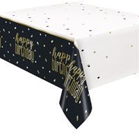 Happy Birthday Plastic Tablecover