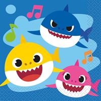 Baby Shark Party Beverage Napkins