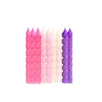 Pink & Purple Spiral Birthday Candles