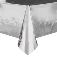 Silver Rectangular Foil Tablecover