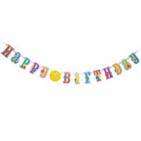 Customizable Happy Birthday Jointed Banner