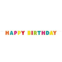 Gold Foil & Rainbow Happy Birthday Banner