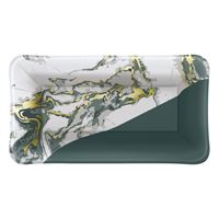 Marble Pattern Foil Rectangular 9"x5" Appetizer Plates 8ct - Foil Board