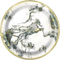 Marble Foil Stamped 9" Dinner Plates