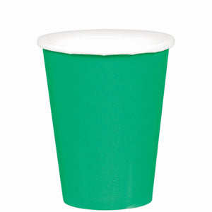 Festive Green 9 oz. Paper Cups
