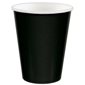 Black 9 oz. Paper Cups
