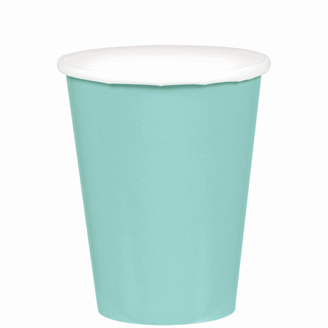 Robin's Egg Blue 9 oz. Paper Cups