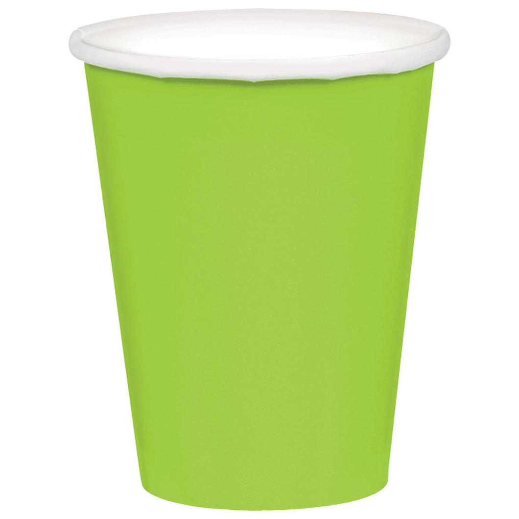 Lime Green 9 oz. Paper Cups