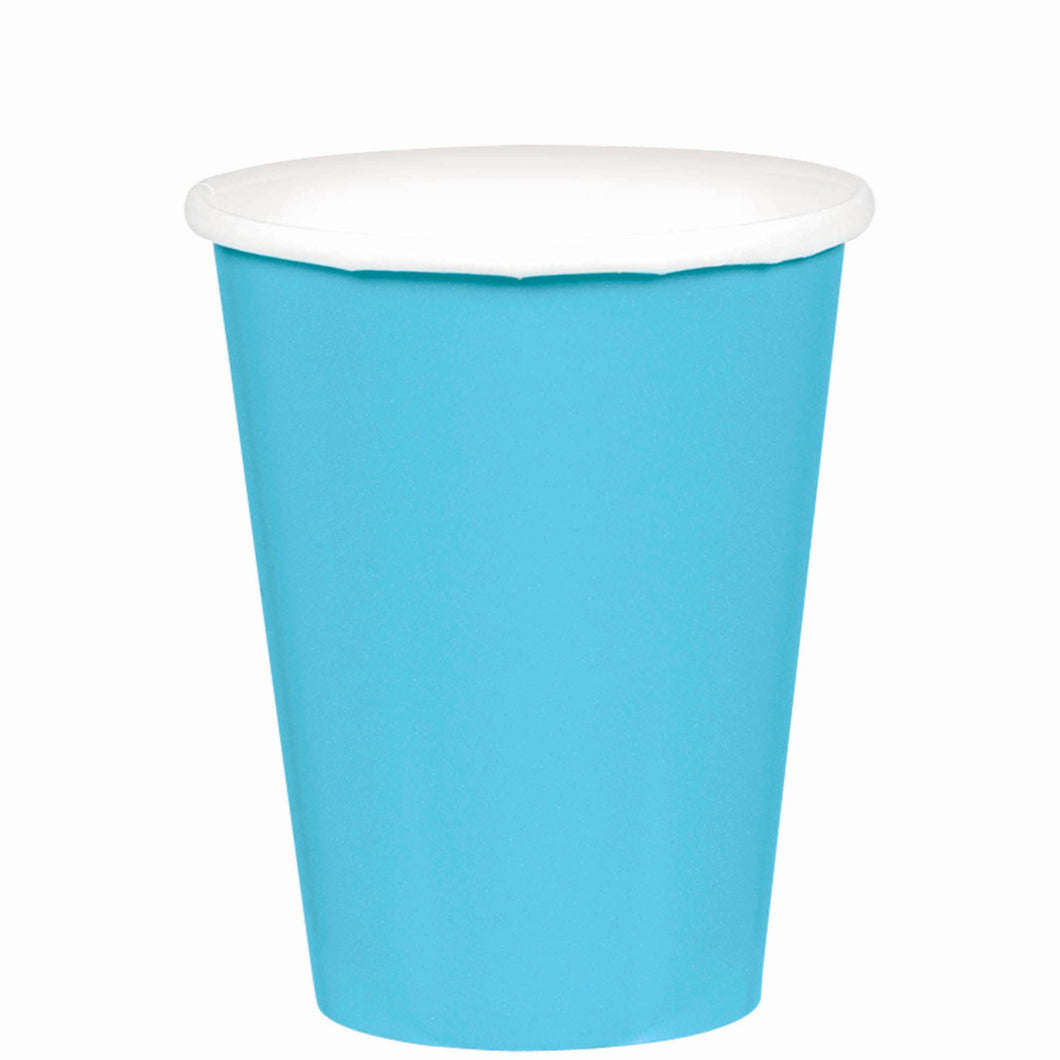 Caribbean Blue 9 oz. Paper Cups