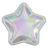 Iridescent Star Shaped 8.25" Plates