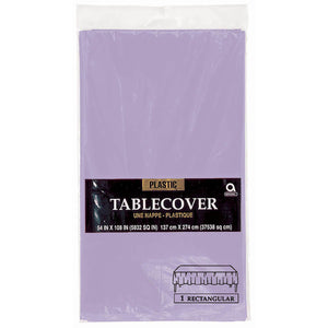 Lavender Rectangular Plastic Tablecover