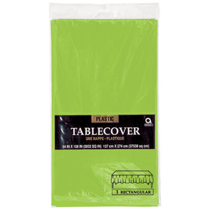 Lime Green Rectangular Plastic Tablecover