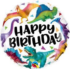 Dinosaur Birthday 18" Foil Balloon