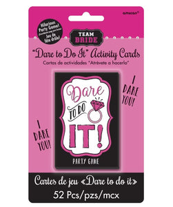 Bachelorette Party "Dare To Do It" Card Game
