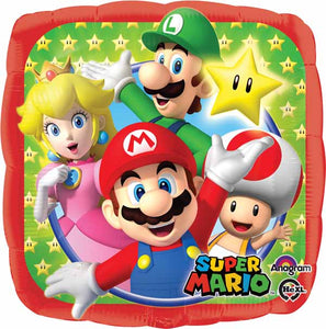 Super Mario Brothers 18" Foil Balloon