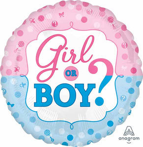 Baby Gender Reveal Foil Balloon