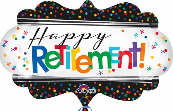 Happy Retirement Supershape Foil Balloon