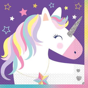 Unicorn Birthday Party Luncheon Napkins 16ct