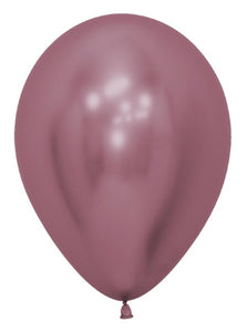 11" Chrome Pink Latex Balloon - 5ct