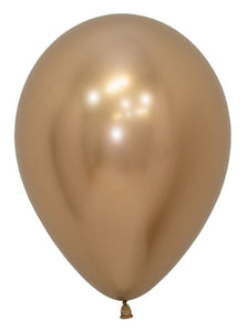 11" Chrome Gold Latex Balloon - 5ct