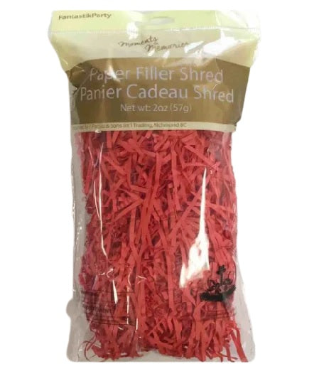 Red Paper Fillers Shred