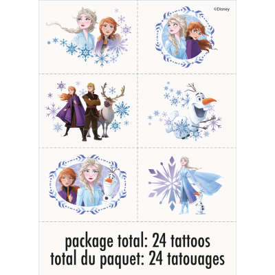 Disney Frozen 2 Tattoos 24ct