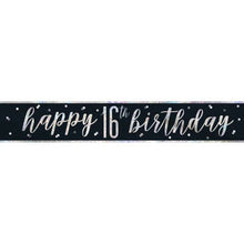Load image into Gallery viewer, Noir &amp; Silver 16th Birthday Party Set
