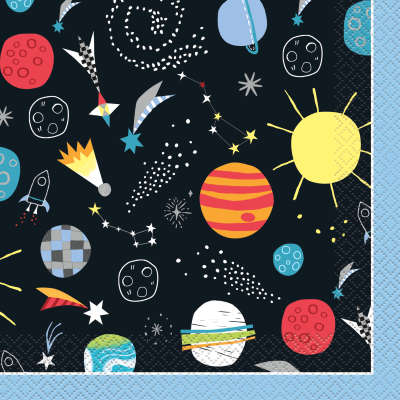 Outer Space Luncheon Napkins 16ct