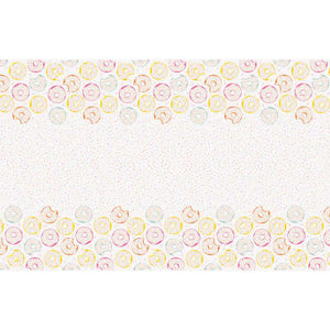 Donut Birthday Party Rectangular Plastic Table Cover 54"x84"