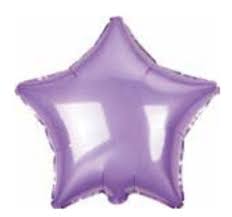 18" Lavender Star Shaped Foil Balloon
