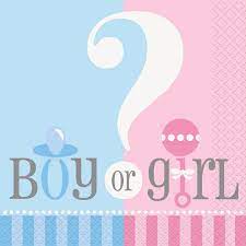 Gender Reveal Beverage Napkins