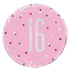 Sweet 16 Birthday Pink Glitz 18