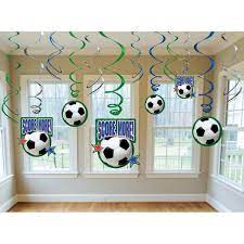 Soccer Party Swirl Decoration