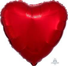 18" Red Heart Shaped Foil Balloon