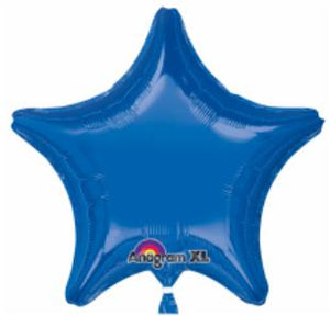 18" Royal Blue Star Shaped Foil Balloon
