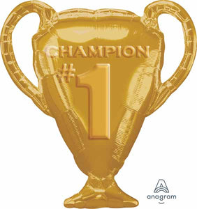 Gold Trophy Supershape Foil Balloon