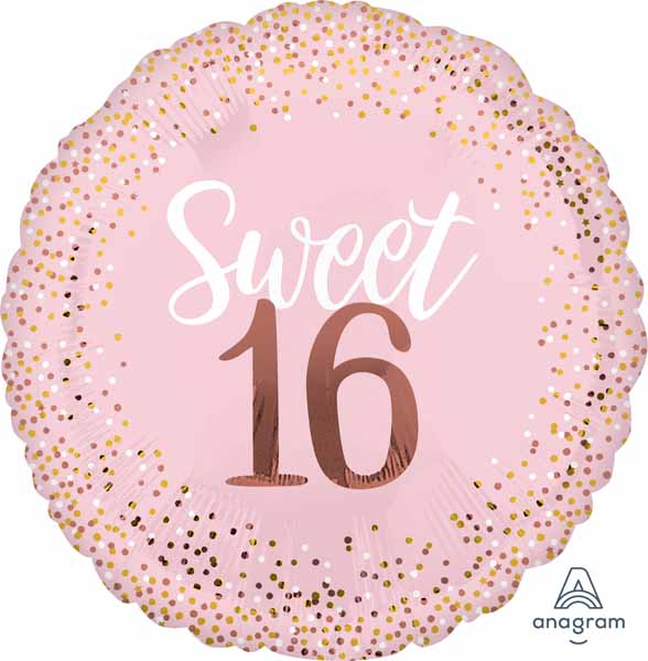 Sweet 16 Birthday Pink Jumbo Foil Balloon