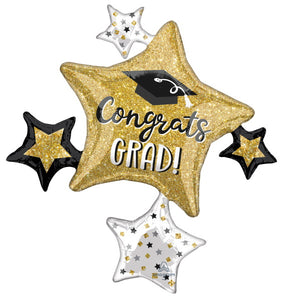 Graduation Star Cluster Foil Balloon