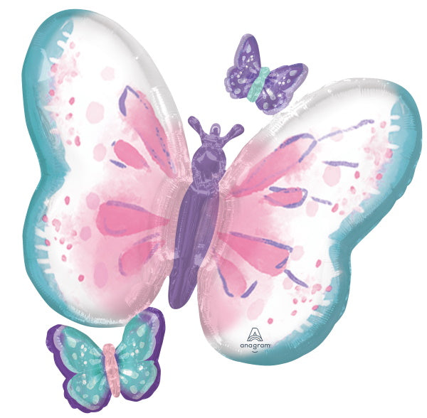 Butterfly Supershape Foil Balloon