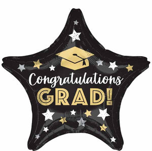 Congratulations Grad Star Foil Balloon